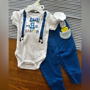 New Koala Kids 'My 1st Easter' Baby Onesie Set - 0-3 Months
